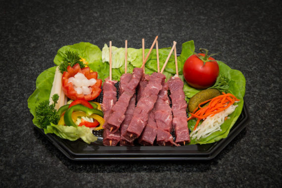 Brochette d’agneau marinée